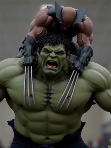 Wolverine vs Hulk – Brutal Fight whole city was distroyed #hulk #wolverine #marvel #trending #shorts