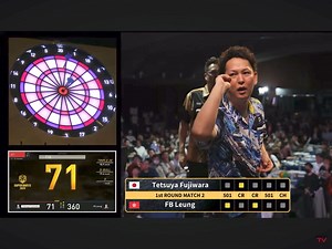 30K views · 103 reactions | #SUPERDARTS 2024 SUPER PLAY MATCH 2 Tetsuya Fujiwara  FB Leung Fujiwara takes back the 4th leg and made it to a full leg match. Purchase the PPV ticket from the link to watch the live streaming! https://www.dartslive.com/superdarts/en/tickets/ | SUPER DARTS | Facebook