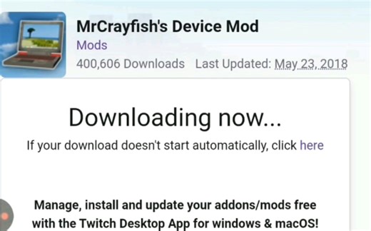 我教大家如何mc百科里下载mod[我的世界]