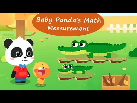 Baby Panda's World Of Math #48 - Learn About Measurement with Kiki and Quacky | BabyBus Games