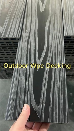 Durable Modern Outdoor Wood Look WPC Composite Decking Easy Installation #wpcdeck
