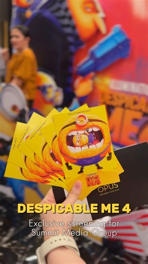 Opus Premier Cinemas proudly partners with Summit Media Group to host the exclusive screening of Despicable Me 4! ✨ Visit the FIRST and ONLY Family Cinema in the Philippines, here at #Opus. 📍5F, Opus, Bridgetowne Destination Estate, Quezon City For block screenings, please contact movieworld@robinsonsland.com. #OpusPremierCinemas | Opus Mall