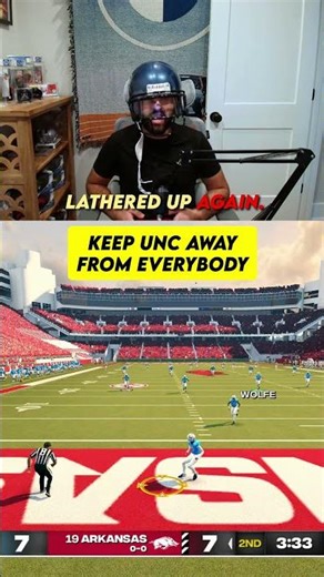 keep unc away from everybody #gaming #football #collegefootball