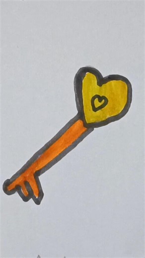 key 🗝️#drawing #art #satisfying #easydrawing #colour #trending #viral #shorts #shortsfeed #key