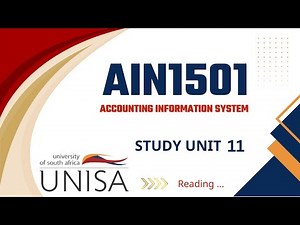 AIN1501 - Study unit 11 - Notes reading