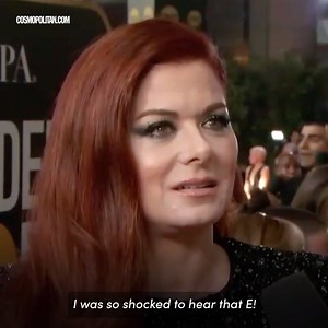 When E! News host Giuliana Rancic asked Debra Messing why she was wearing black to the #GoldenGlobes, Messing came in defense of Catt Sadler and called out the network's pay inequality http://bit.ly/2CFpRFO | Cosmopolitan