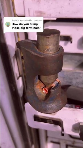 How To Crimp Big Terminals With A Hammer#crimp #tools #hammer #wire