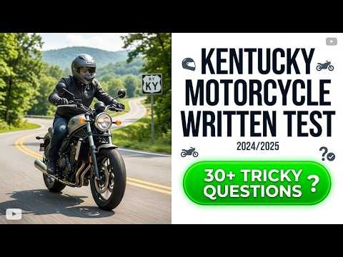 Kentucky Motorcycle Permit Test 2026 Official KSP Questions and Answers Explained