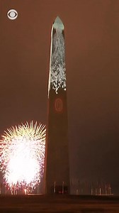 The Washington Monument lit up on New Year’s Eve with a special display in celebration of America’s 250th birthday. It kicked off a six-night light show that marks the United States' origins in 1776. A countdown timer was projected on the monument as Washington D.C. ushered in the new year with a fireworks display. | CBS News