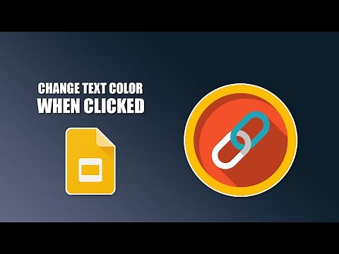 How to make text change color when clicked in google slides