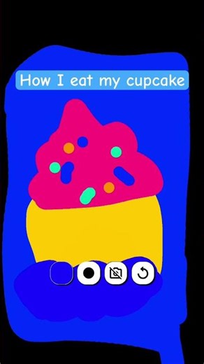How I eat cupcakes. Who else eats it like this? #eating #cupcakes
