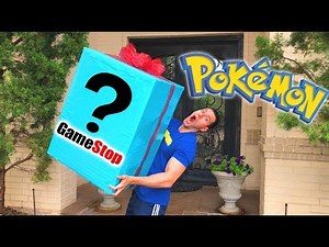OPENING BIGGEST MYSTERY BOX WITH BEST POKEMON CARDS AND TOYS FROM GAMESTOP!