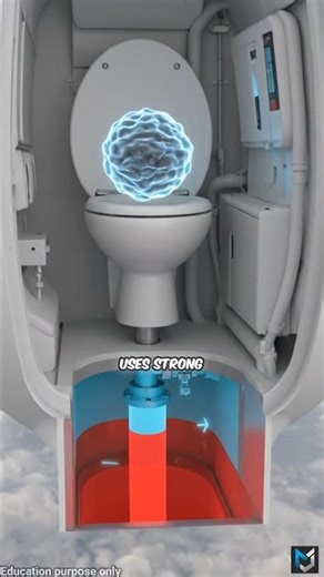 👉 How Airplane Toilets Actually Work? #facts #fascinatinginformation #science