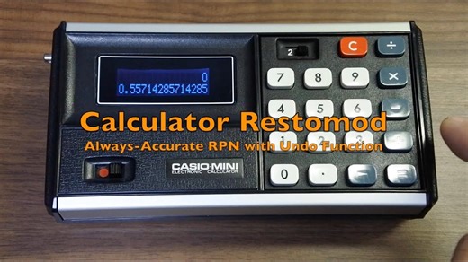 A Modern Calculator and Clock From a Broken 50-Year-Old Calculator