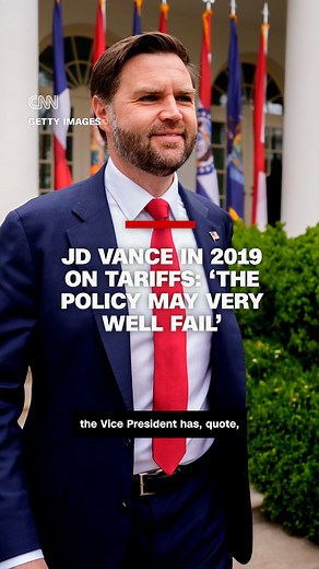 As vice president, JD Vance is championing Trump's tariffs. But CNN's KFile found that Vance previously blamed automation for lost manufacturing jobs and opposed "protectionist" policies. Read more: https://cnn.it/43HKO22 | CNN Politics