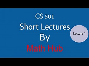 CS501 Lecture 1 mid term preparation||vu short lectures||HUB MASTER