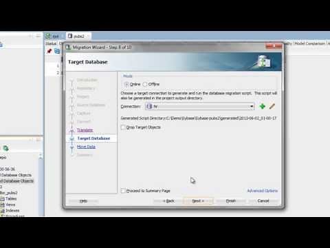 Migration Wizard - Generating Scripts to Create Target Database