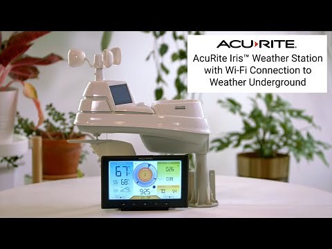 AcuRite Iris™ (5-in-1) Home Weather Station with Wi-Fi Connection to Weather Underground Features