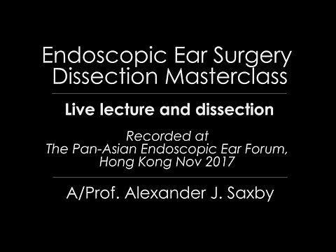 Endoscopic Ear Surgery Live Lecture Dissection (1hr)