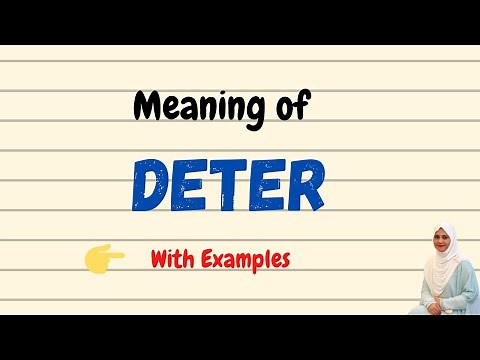 Daily vocabulary | Deter Meaning | Vocabgram