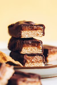 Homemade Twix Bars (Vegan, Gluten-Free)