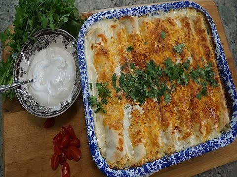 CREAM CHEESE CHICKEN ENCHILADAS