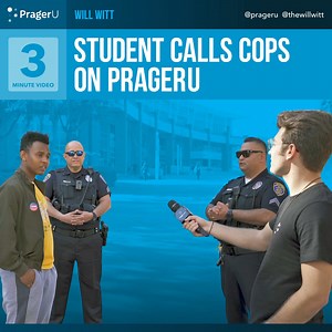 877K views · 9.2K reactions | This college student is so traumatized by the prospect of hearing a differing opinion that he CALLED THE POLICE  | PragerU | Facebook