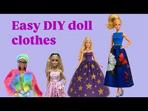 DIY doll clothes tutorial | no ❌sewing, no ❌glue | easy doll makeover transformation