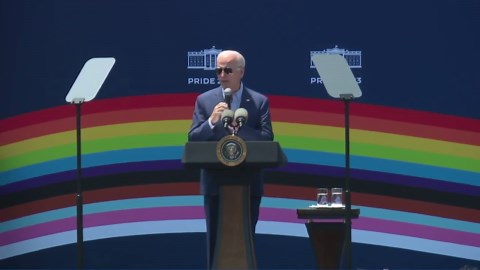 Biden White House Accused of Violating U.S. Flag Code with Pride Month Display
