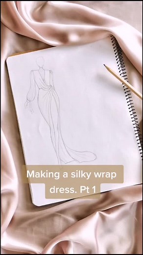 Silky Wrap Dress Making | Sewing Tutorial in 12 Hours