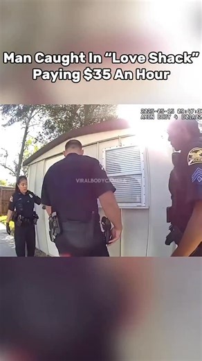 Police Bodycam Footage | Viral Clips on Instagram: "🚨 Caught Red-Handed in the Shed Police caught a man inside a shed with a prostitute — paying $35 an hour for “services.” At first, he claimed he was just an Uber driver dropping her off… but eventually, he came clean and admitted the truth. All of it was captured on bodycam — from his awkward excuses to his full confession. #BodyCamera #PoliceFootage #CaughtOnCamera #ViralBodycam #ProstitutionSting #TrueCrime #LawEnforcement #PoliceVideo"