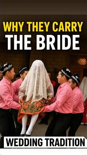 Uyghur Wedding Tradition – Carrying the Bride 👰‍♀ #shorts