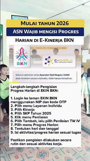 Steps for Filling in Daily Progress in EKIN BKN #Teacher #school