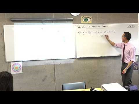 Substitution into mathematical formulas (1 of 3 : Expanding and simplifying)
