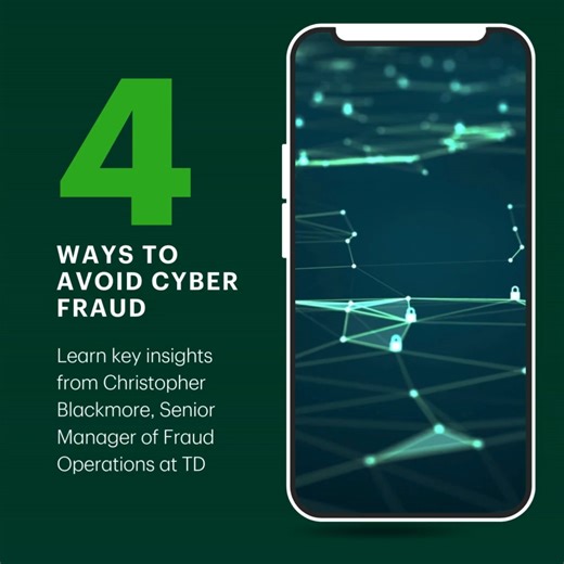 3.3K views · 29 reactions | As technology continues to improve faster than ever, so do various types of cyber fraud you may encounter online. This Cybersecurity Awareness Month, check out these vital tips from Senior Manager of Fraud Operations, Christopher Blackmore, on how to stay vigilant against potential threats. https://go.td.com/4fa7tqa | TD | Facebook