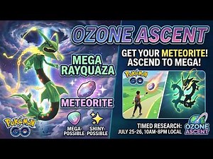 FREE Meteorite & MEGA Rayquaza! 🚨 Ozone Ascent Event Guide (Pokémon GO)
