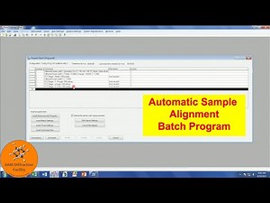Creating an Automatic Sample Alignment Batch Program in Data Collector - Malvern Panalytical