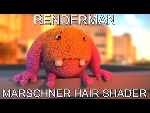 Renderman 20 Marschner Hair Shader Tutorial