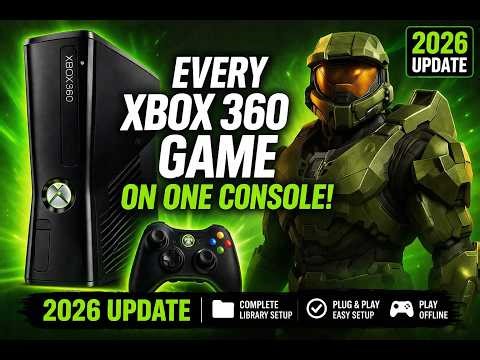 EVERY Xbox 360 Game on ONE CONSOLE! | Complete Xbox 360 FULL LIBRARY Setup RGH NEW VERSION 4!