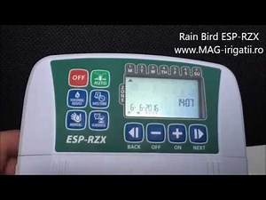 Programator irigatii Rain Bird ESP-RZX. Setari si programare.