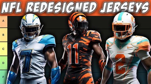 Ranking NFL AI Jersey Redesigns for EVERY Team | NFL Tier List