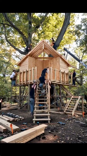 “Building a Beautiful Wooden House! Amazing Craftsmanship #shorts”