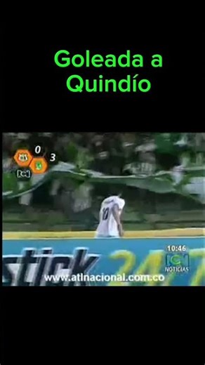 0-3 derrotó Atlético Nacional a Quindío el 23 octubre de 2008. El primero fue una joya de Gio.