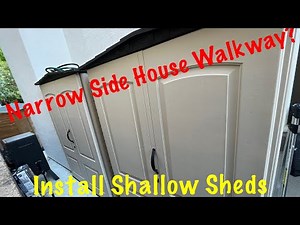 How To Setup Install Rubbermaid 5 X 2 ft Plastic Shed.