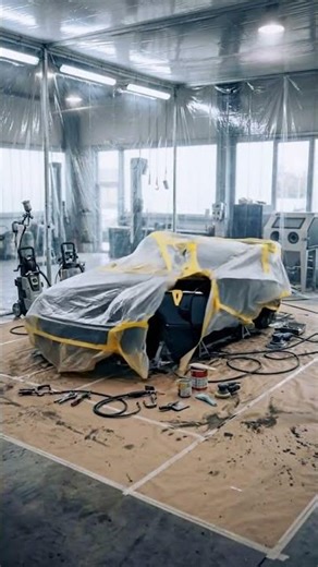 Restoring a BURNT Ferrari F40 in 30 Seconds (Satisfying ASMR)