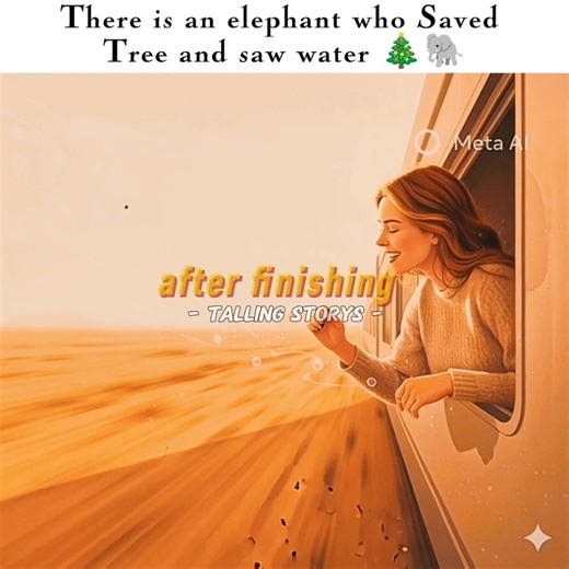 There is an elephant who Saved Tree and saw water 🎄🐘 #cyborg