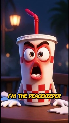 Fast Food Fight on the Street! 🍔🍟🥤Funny Pixar-Style Food Argument Animation #talkingobjects #talking