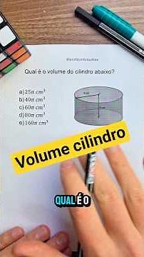Learn how to calculate the volume of a cylinder #mathematics #education #exams