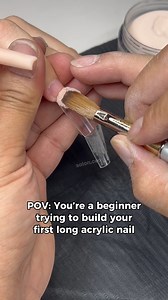 Long nails aren’t difficult because of the length. They’re difficult because every mistake becomes obvious: a slightly crooked axis looks dramatic, a thin free edge breaks, and a misplaced bead ruins the structure. The most important thing in building long nails is: ✨ Keep a clean, straight axis from the free edge to the apex. If the axis is off from the beginning, no amount of perfect smoothing will save the shape. Remember these 3 golden rules: 1️⃣ A strong free edge – this is the foundation o