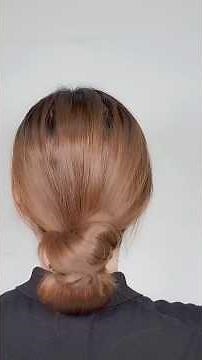 I've prepared the 2nd way to tie your hair, please follow along slowly #hairstyling #hair #lowbun...